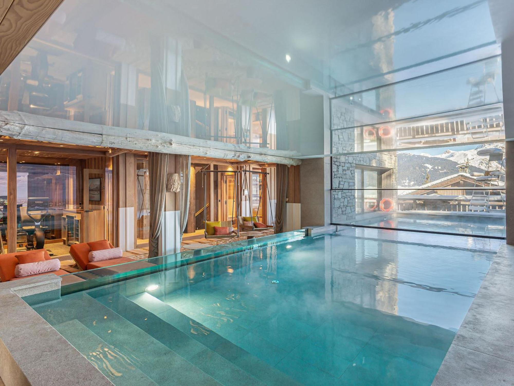 Chalet Luxueux A Courchevel Avec Piscine, Cinema, Salle De Sport Et Service Complet - Fr-1-562-71 Exteriör bild